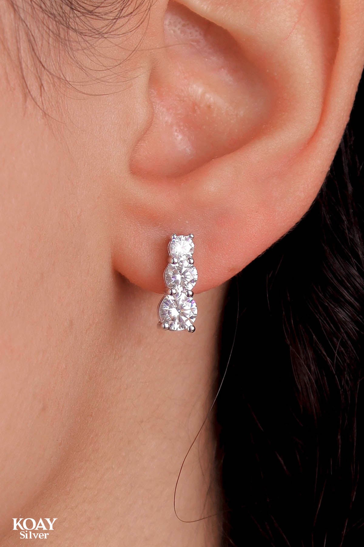 Zircon Tennis Earring
