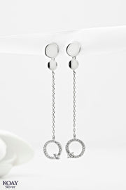 Zircon Chain (04) Earring