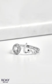 Zircon Circle Love Ring