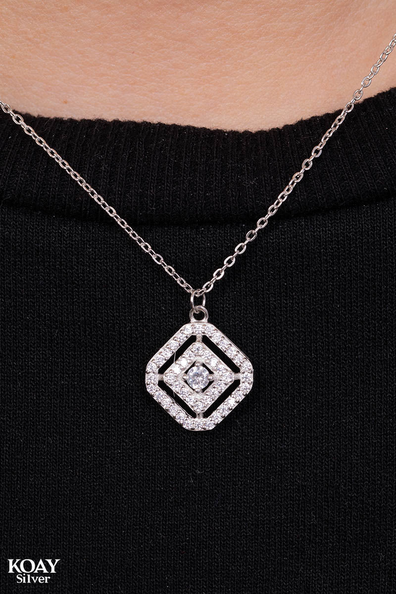 Zircon Hexa (02) Necklace
