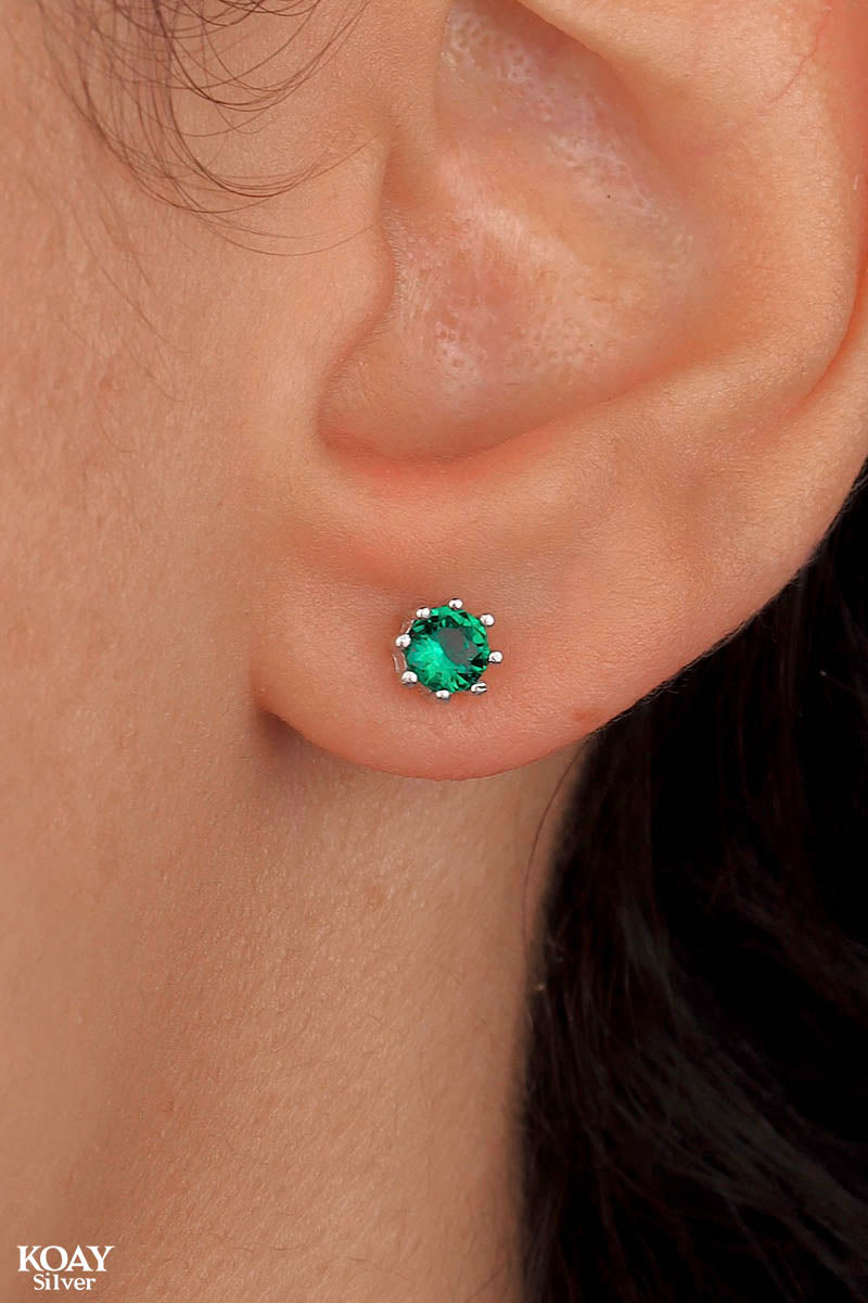 Zircon (031) Green Earring