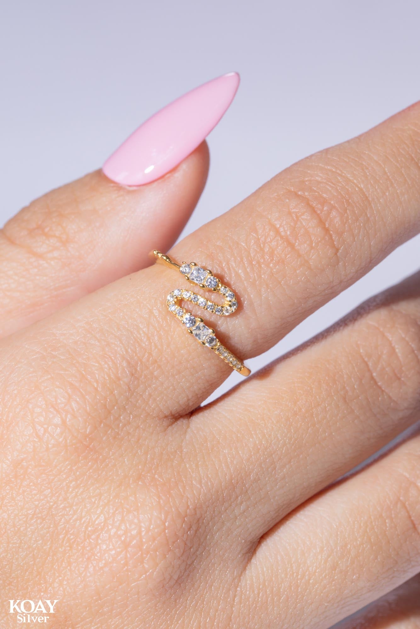 Zircon Wave Ring (056-GP)