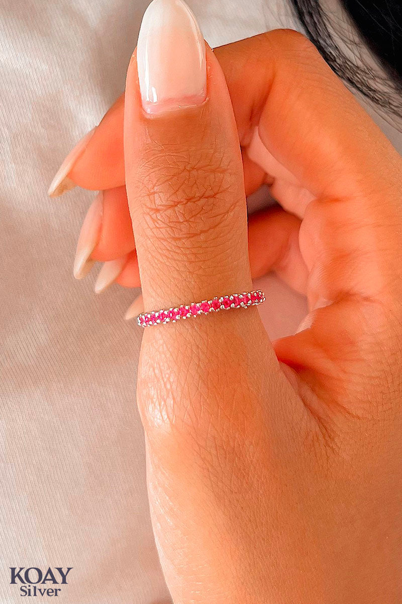 Zircon (071-Fuchsia) Ring