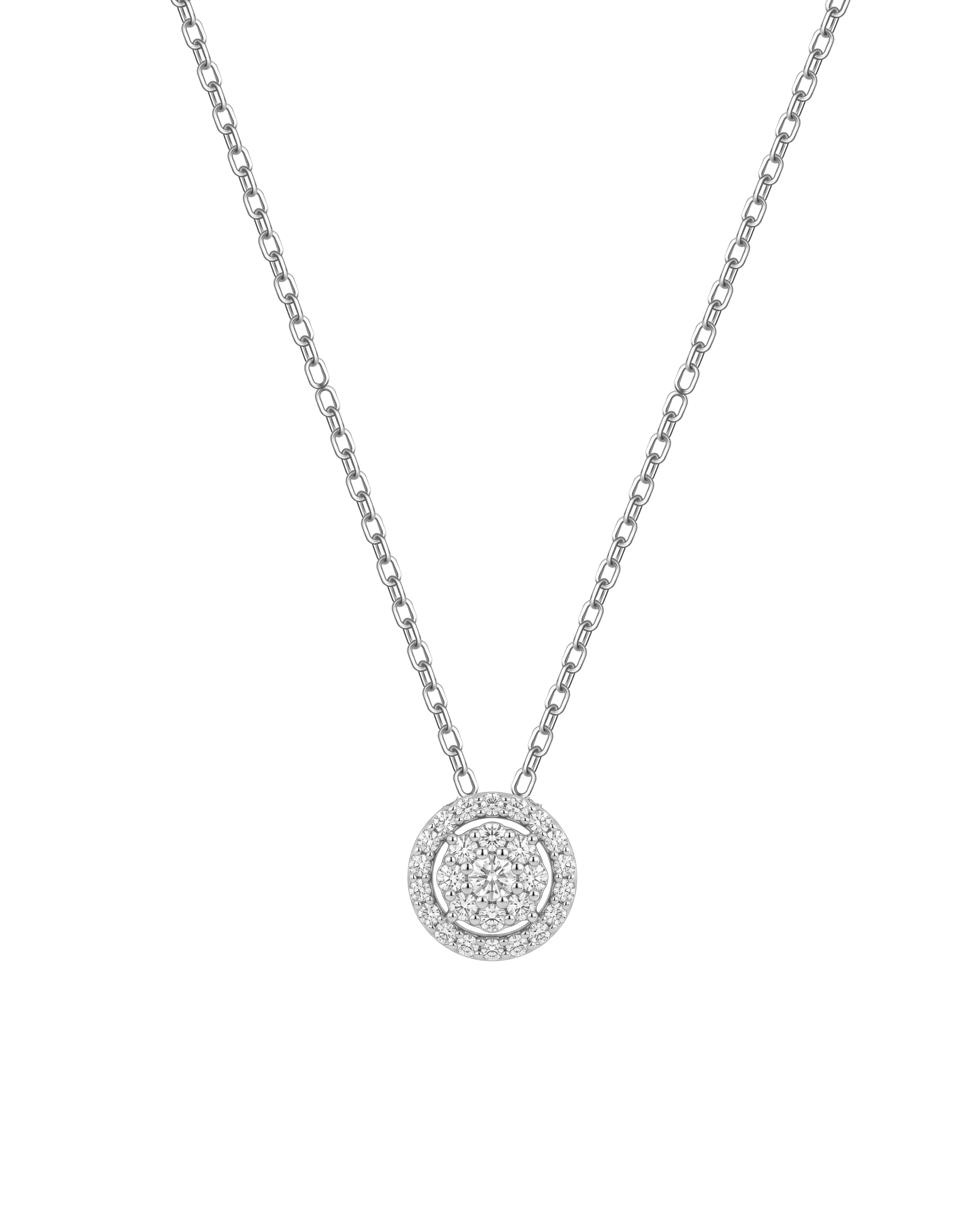 18K White Gold Diamond Necklace - RA7315