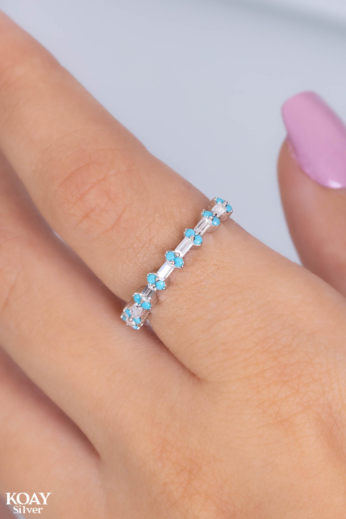Zircon Ring (065-Turquoise)