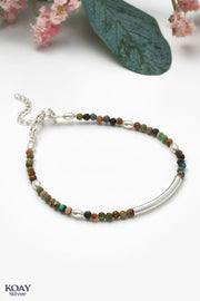 African Turquoise Stones Bracelet