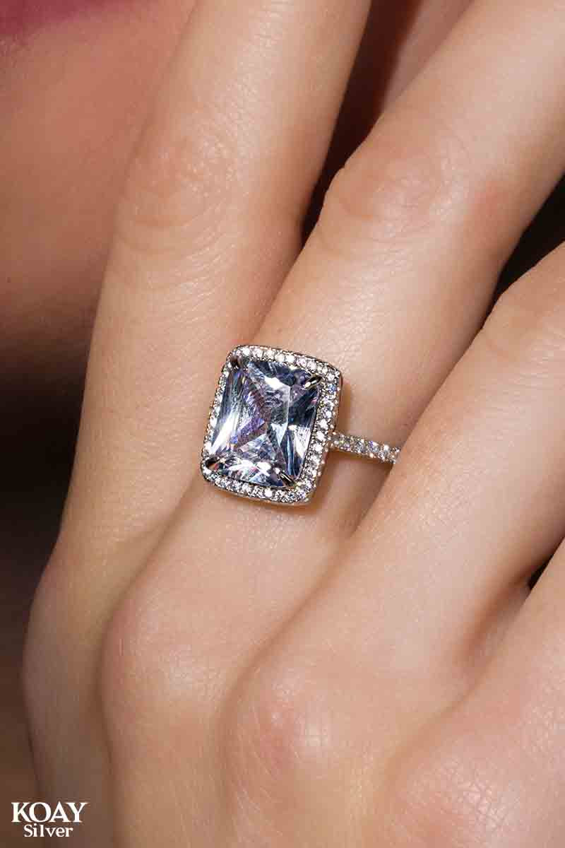 Square Zircon 02 Ring