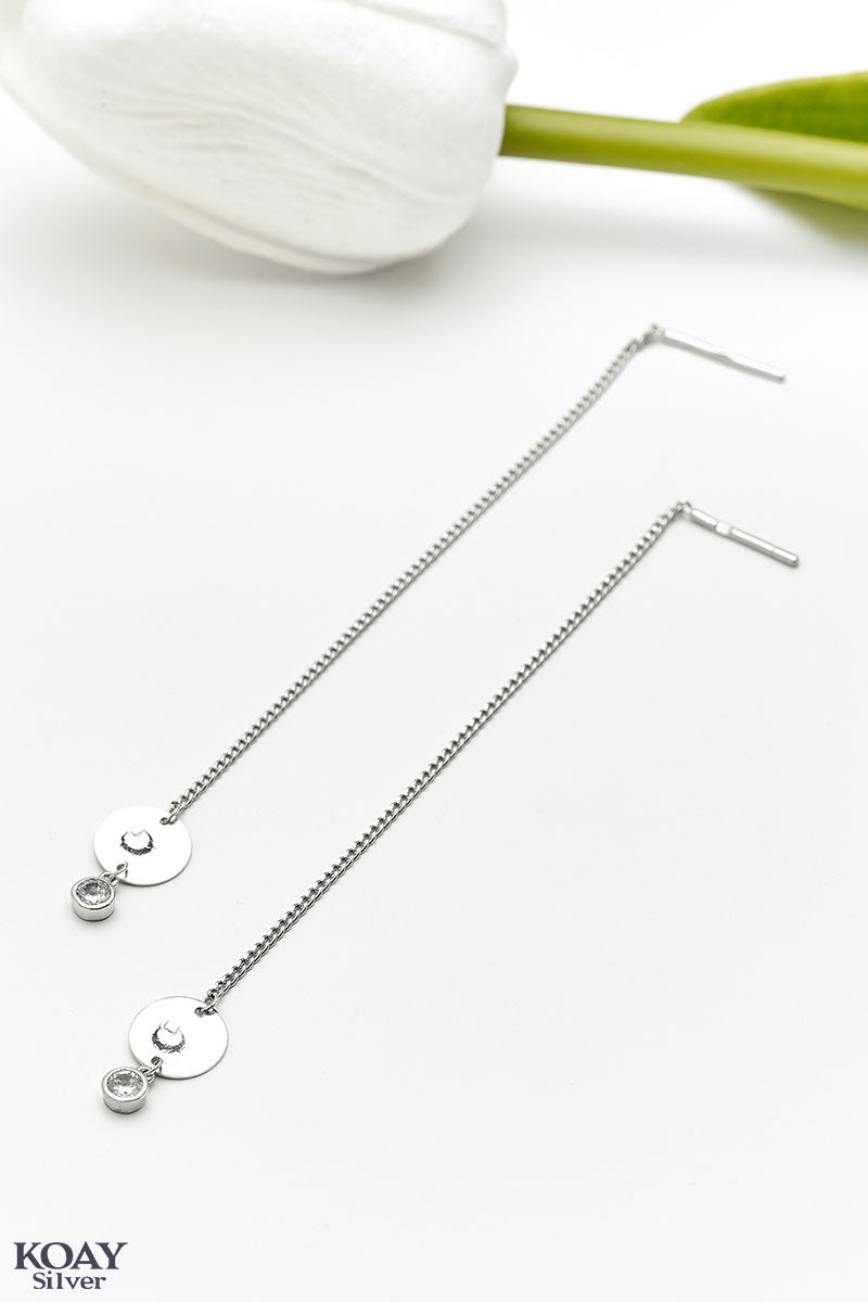 Barq Zircon Chain Earring