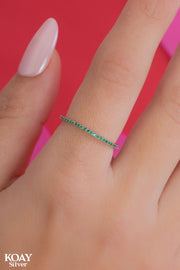 Zircon Ring (080-Green) Ring