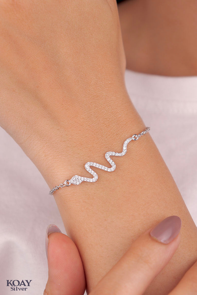 Zircon Snake Bracelet