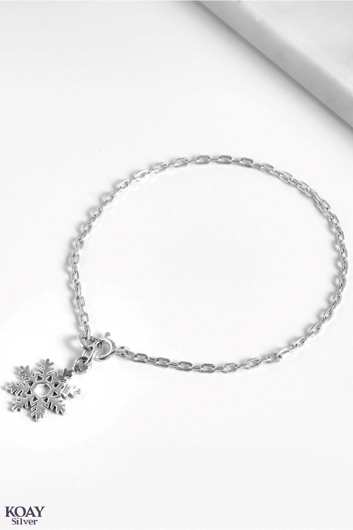 Silver Snowflake Bracelet 02