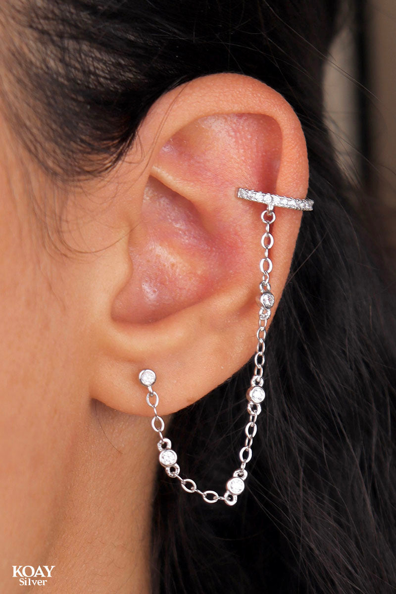 Zircon Earcuff