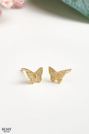 Zircon T Butterfly Earring (GP)