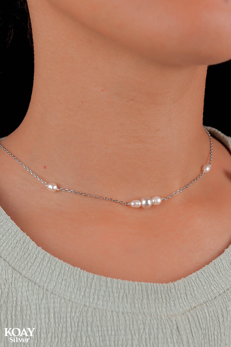 Ball And Pearl Necklace