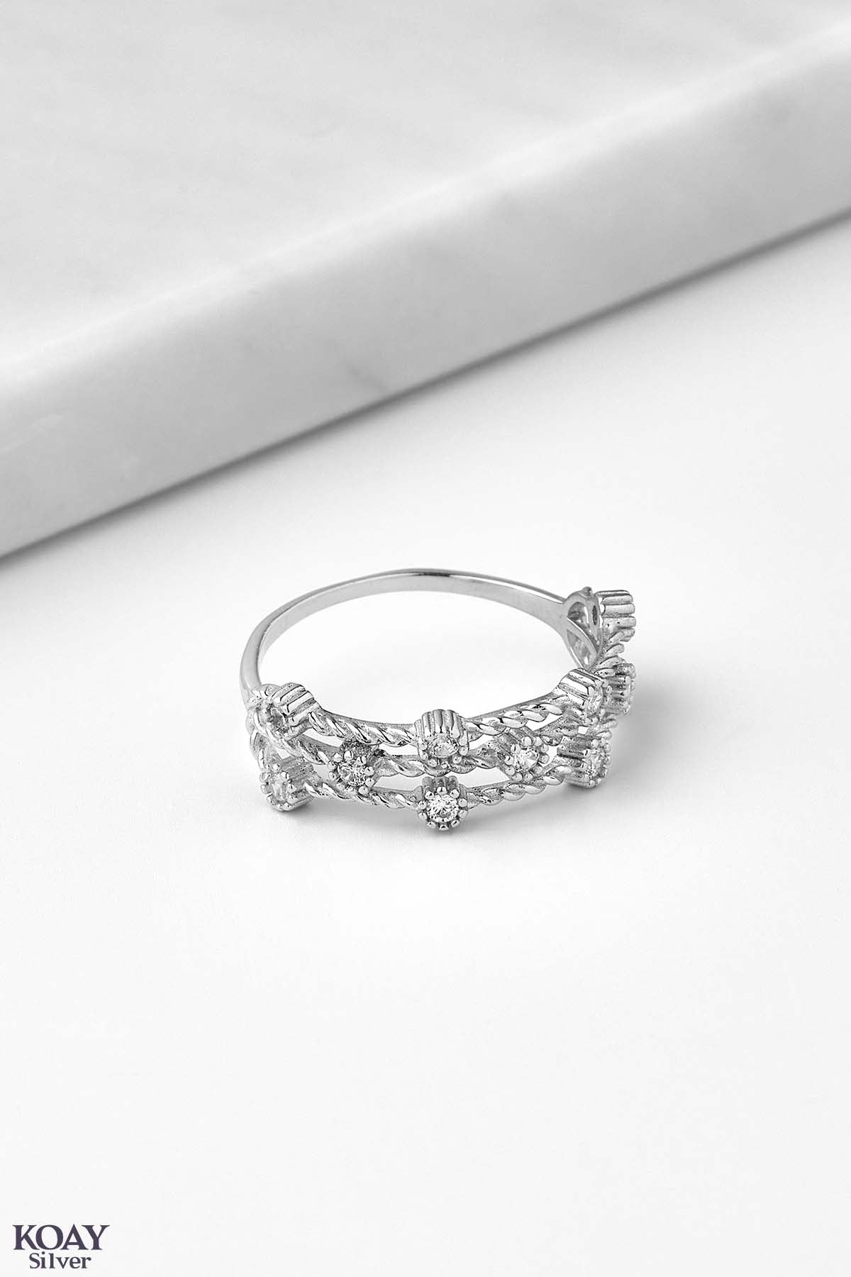 Zircon Triple Layer Ring