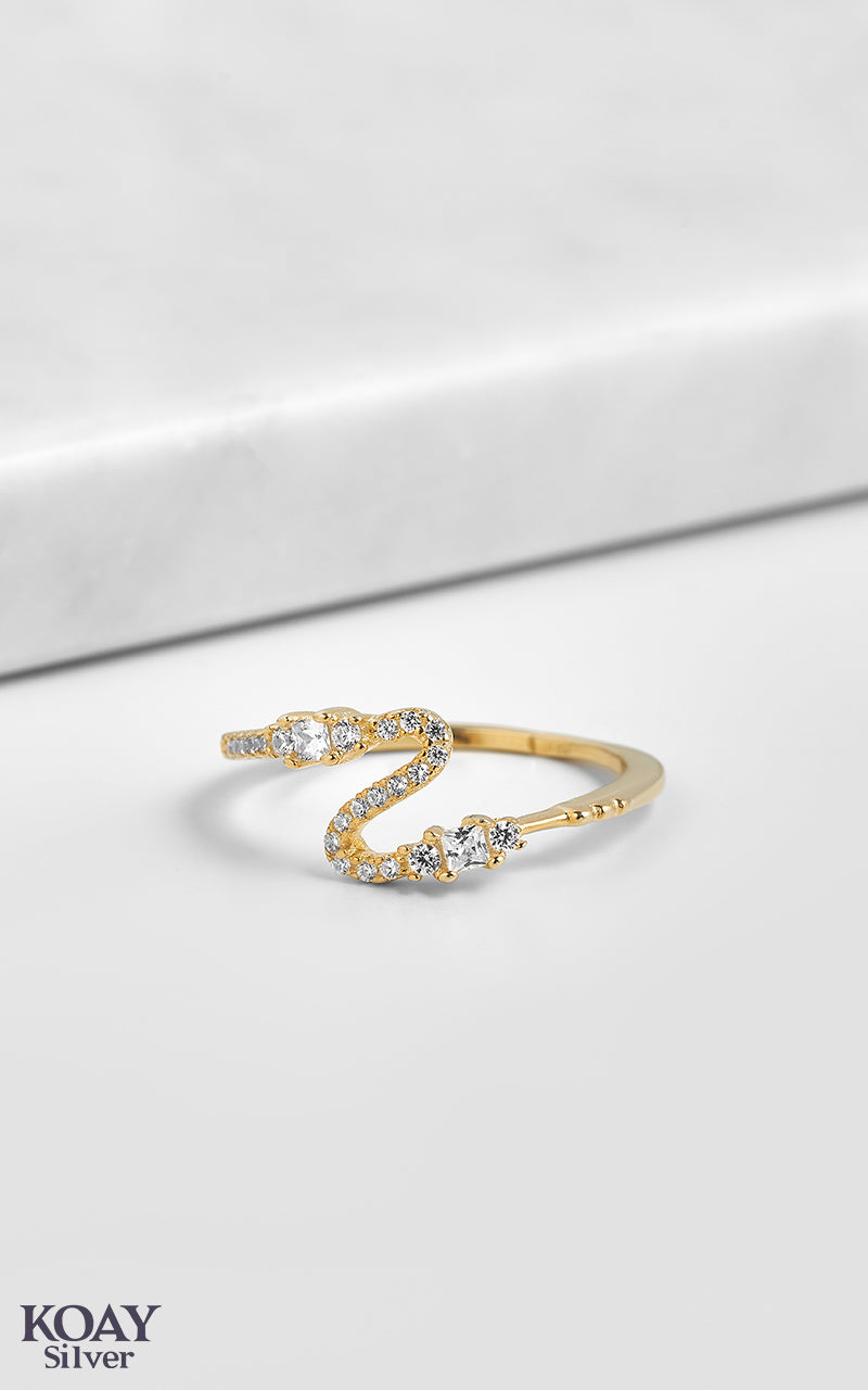 Zircon Wave Ring (056-GP)