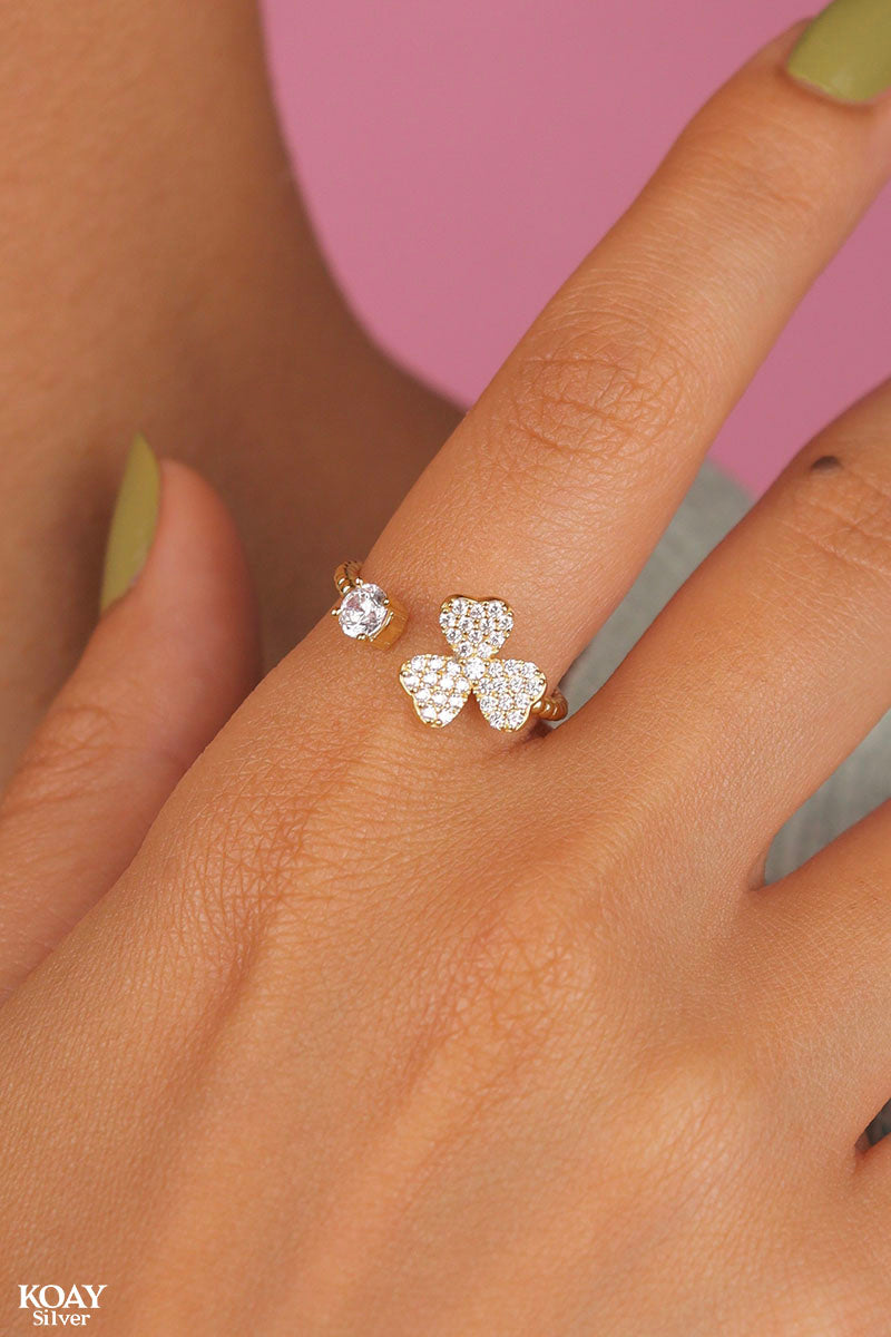 Zircon Ring (050) Gold Plated
