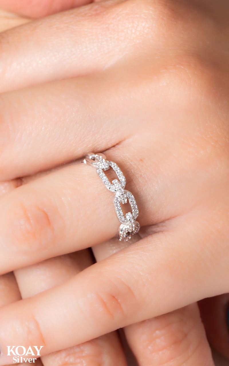 Zircon Oval Ring