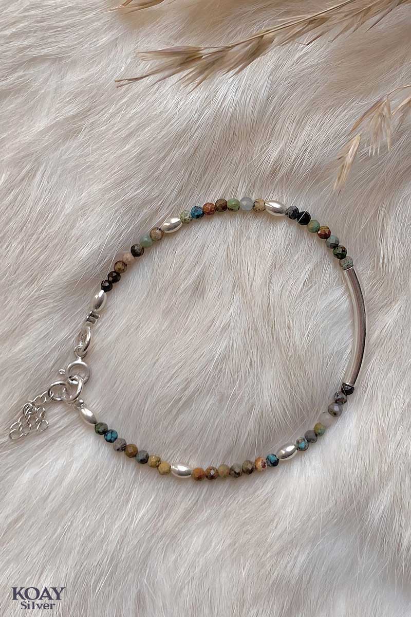 African Turquoise Stones Bracelet