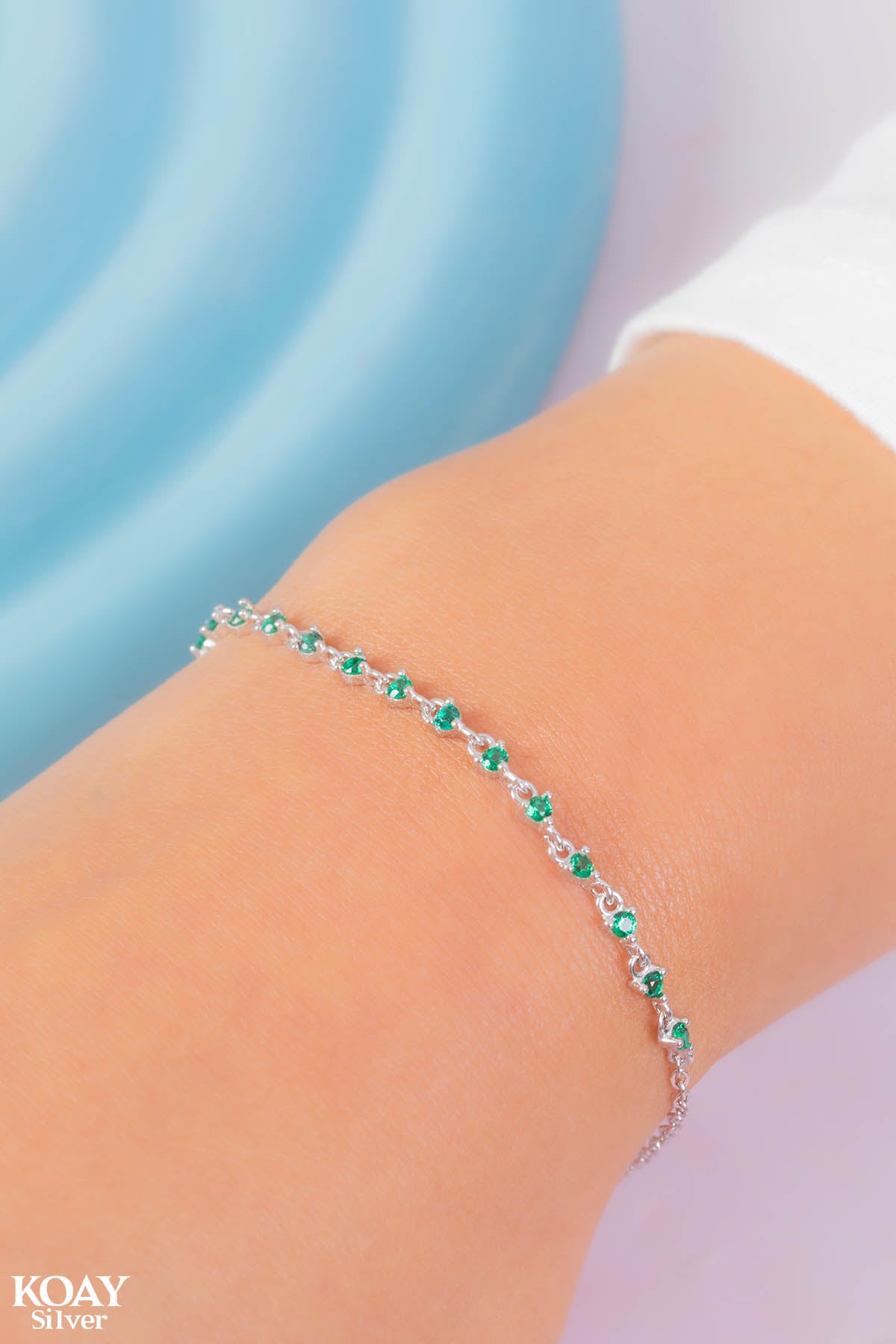 Zircons Bracelet (010-Green)