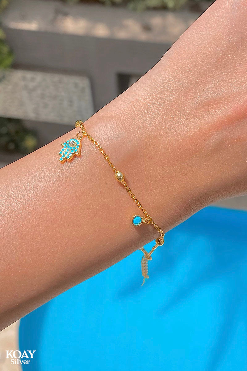 Turquoise Hand Bracelet GP