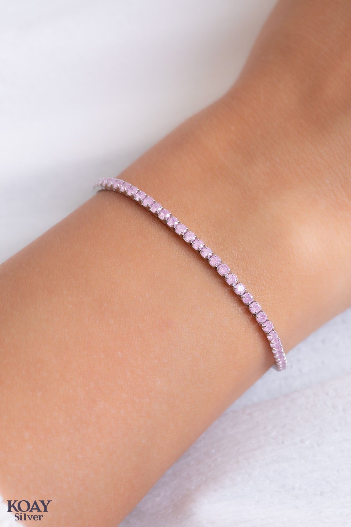 Rose Tennis Bracelet