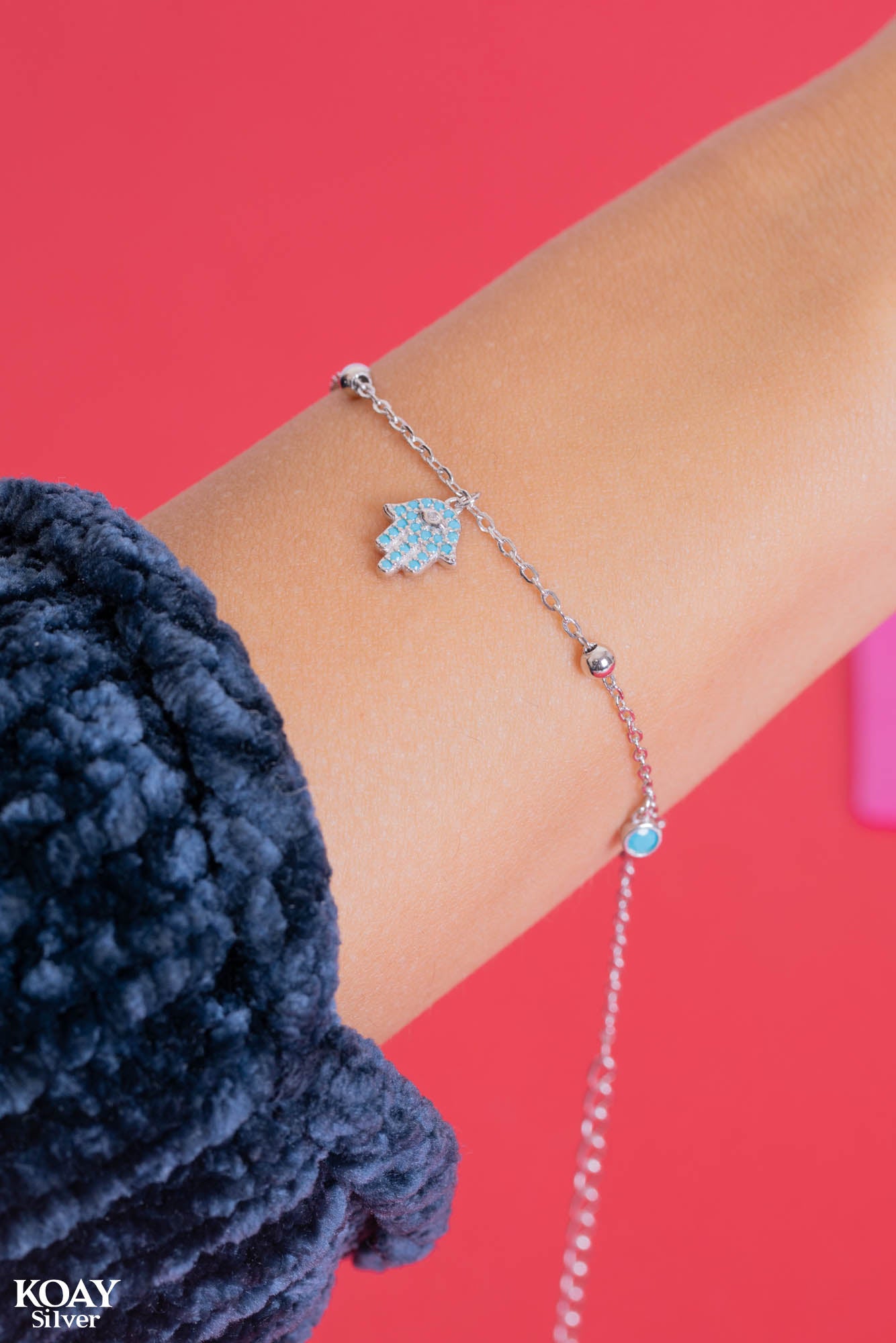 Turquoise Hand Bracelet