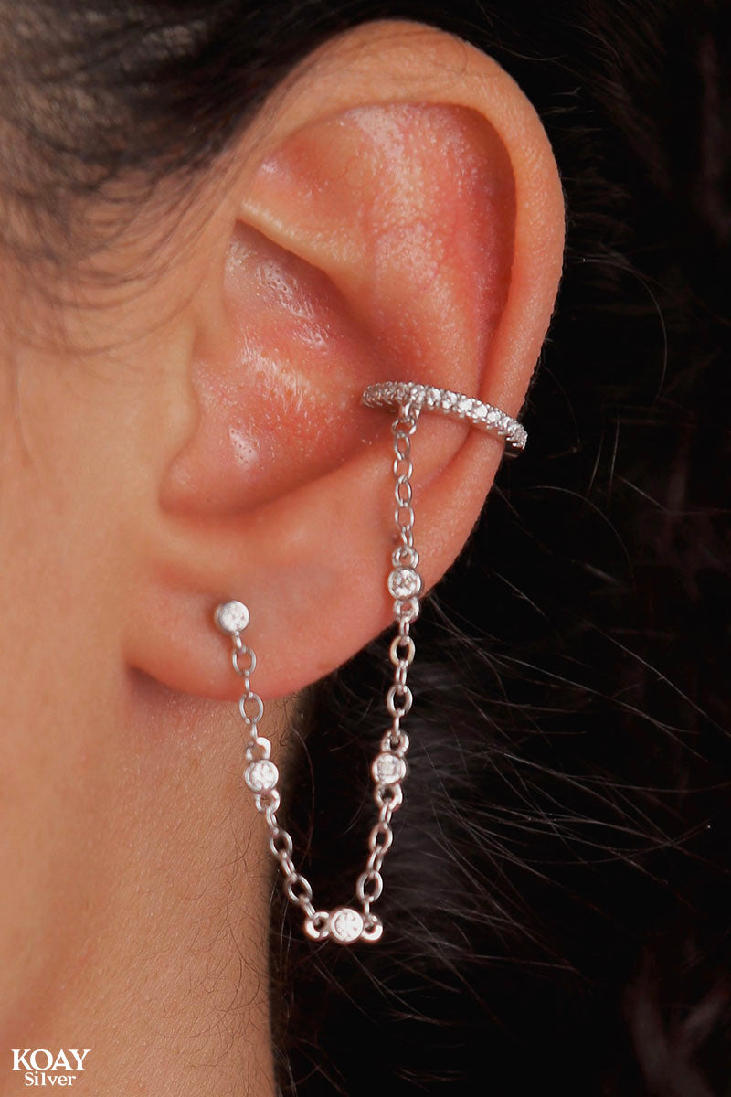 Zircon Earcuff