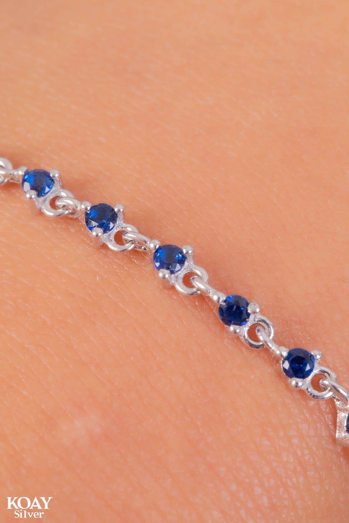 Zircons Bracelet (010-Blue)