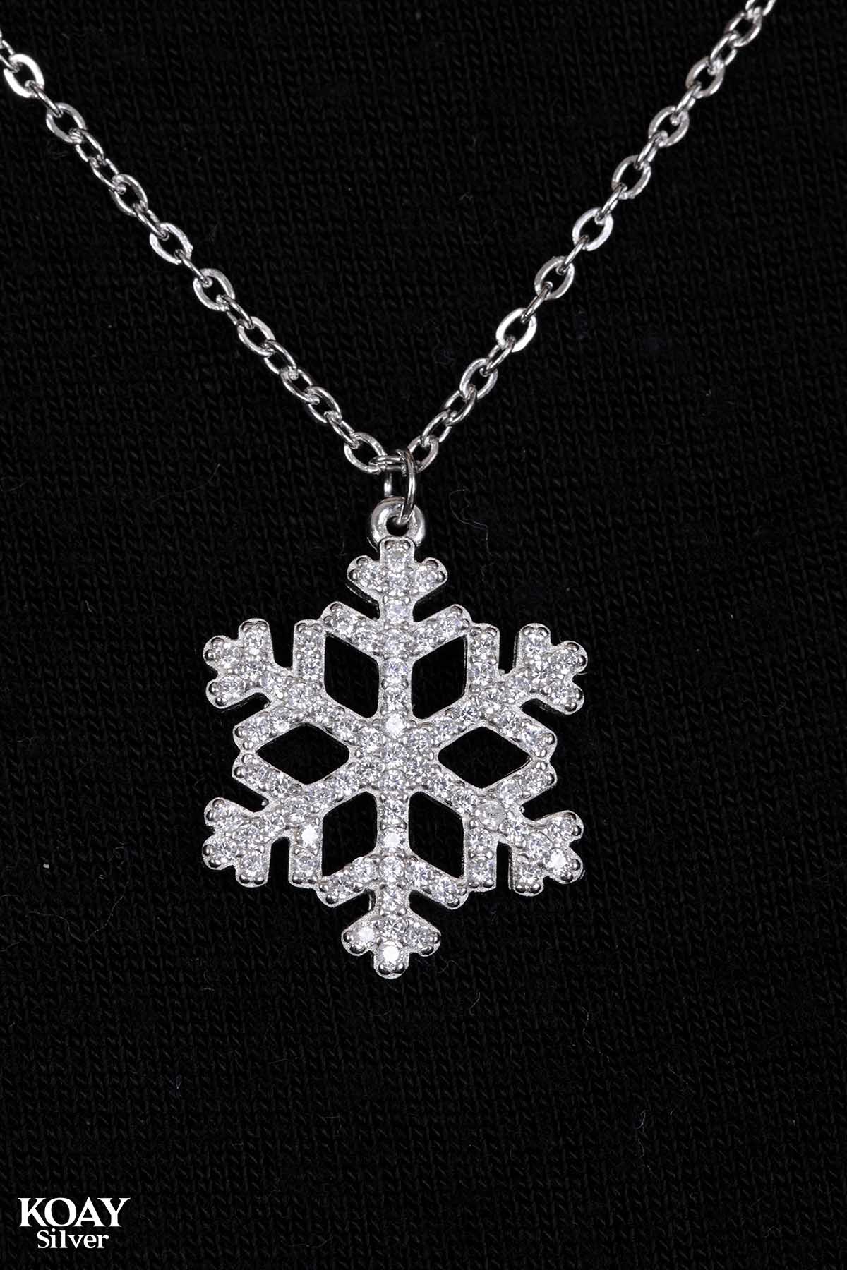 Zircon Snowflake Necklace