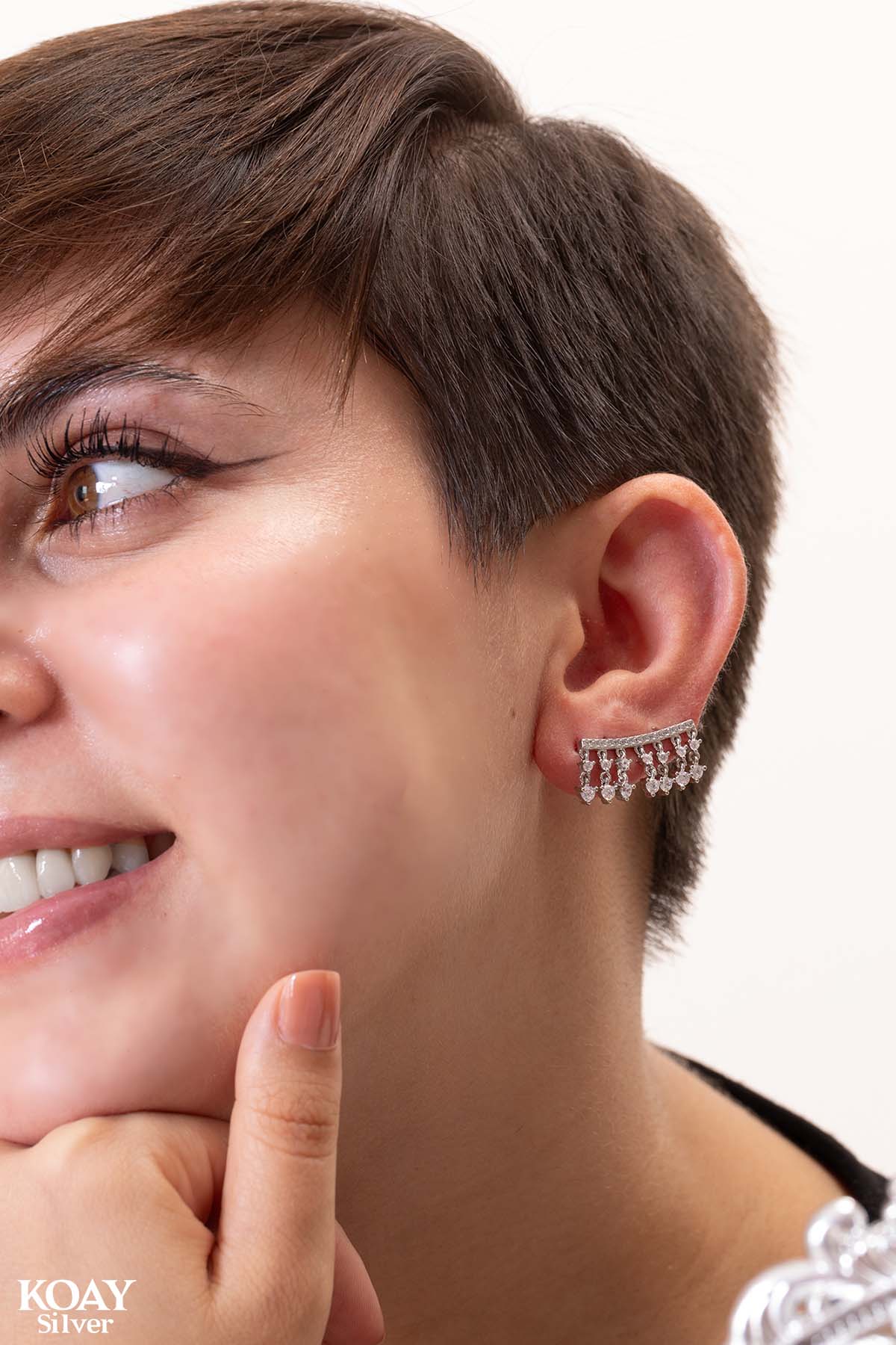 Crawler Zircons Earring (01)