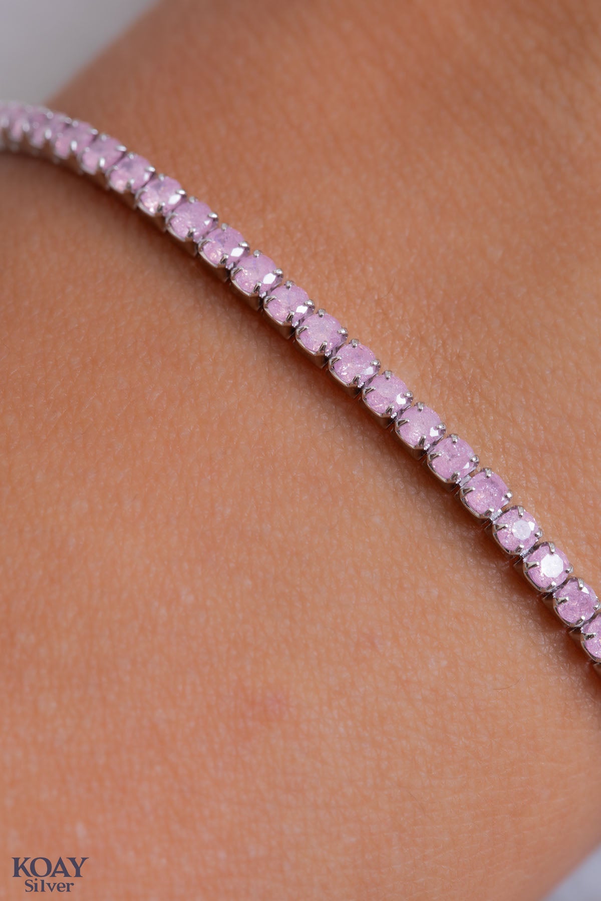 Rose Tennis Bracelet