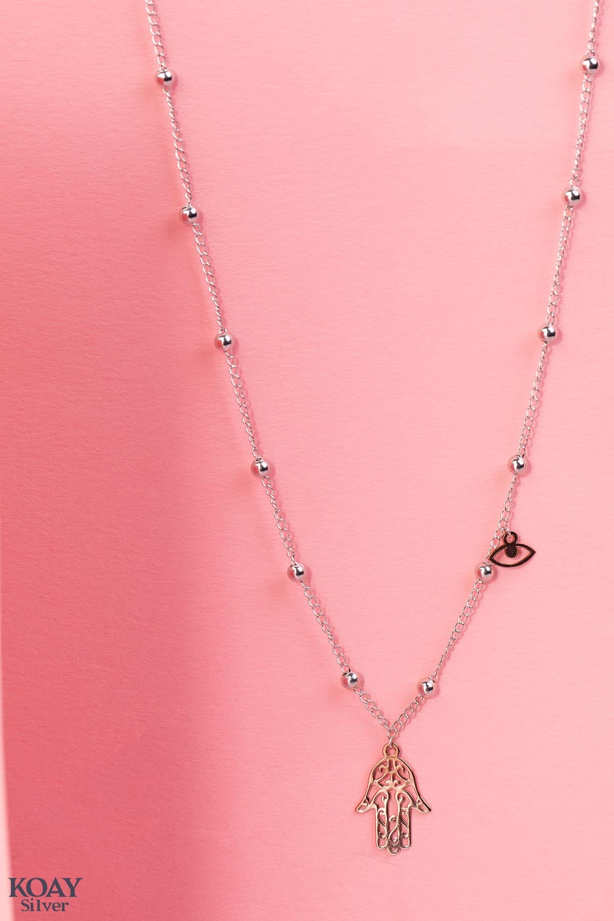 Rose Hand Necklace