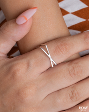 Plain X (04) Ring