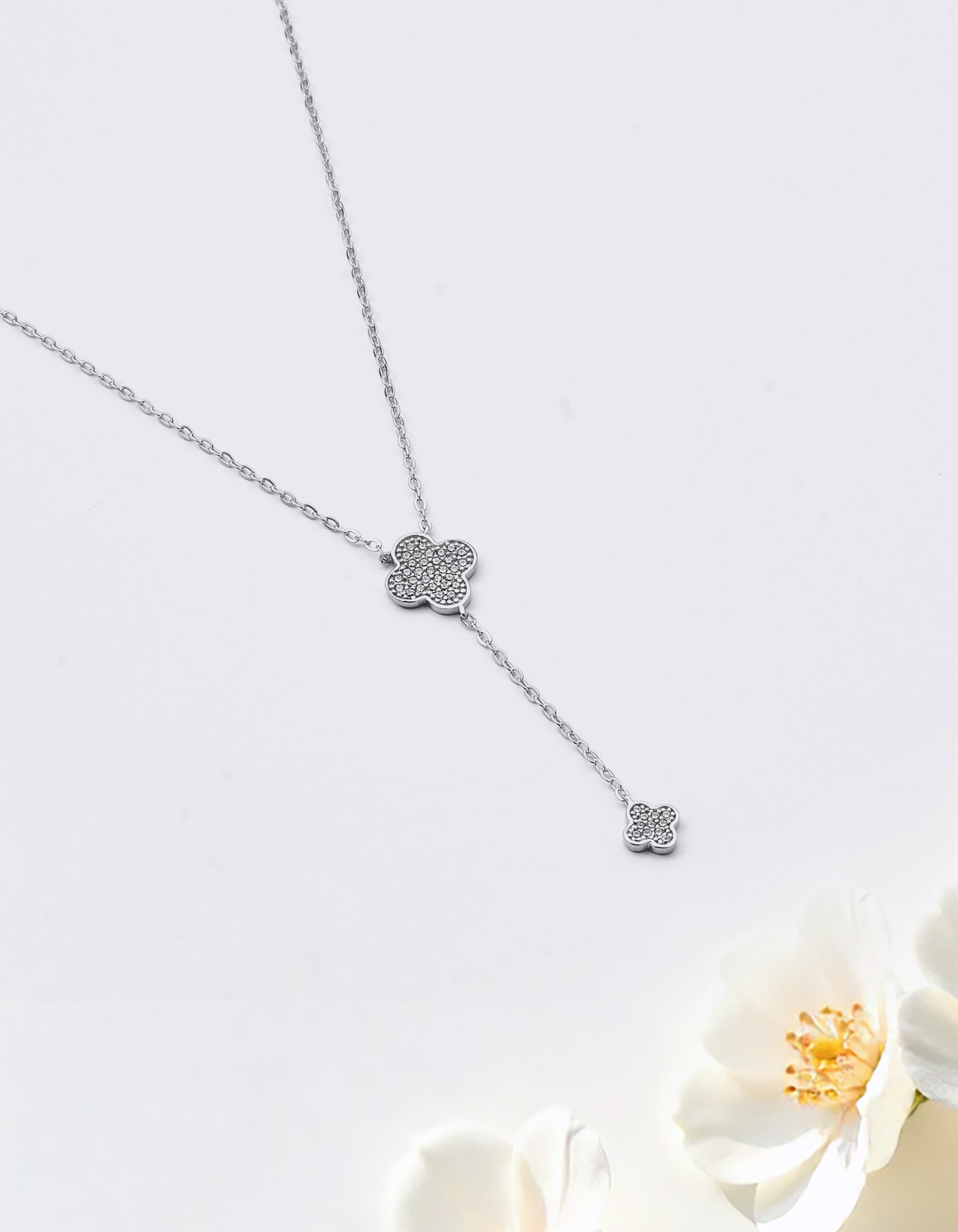 Zircon Flower (04) Necklace