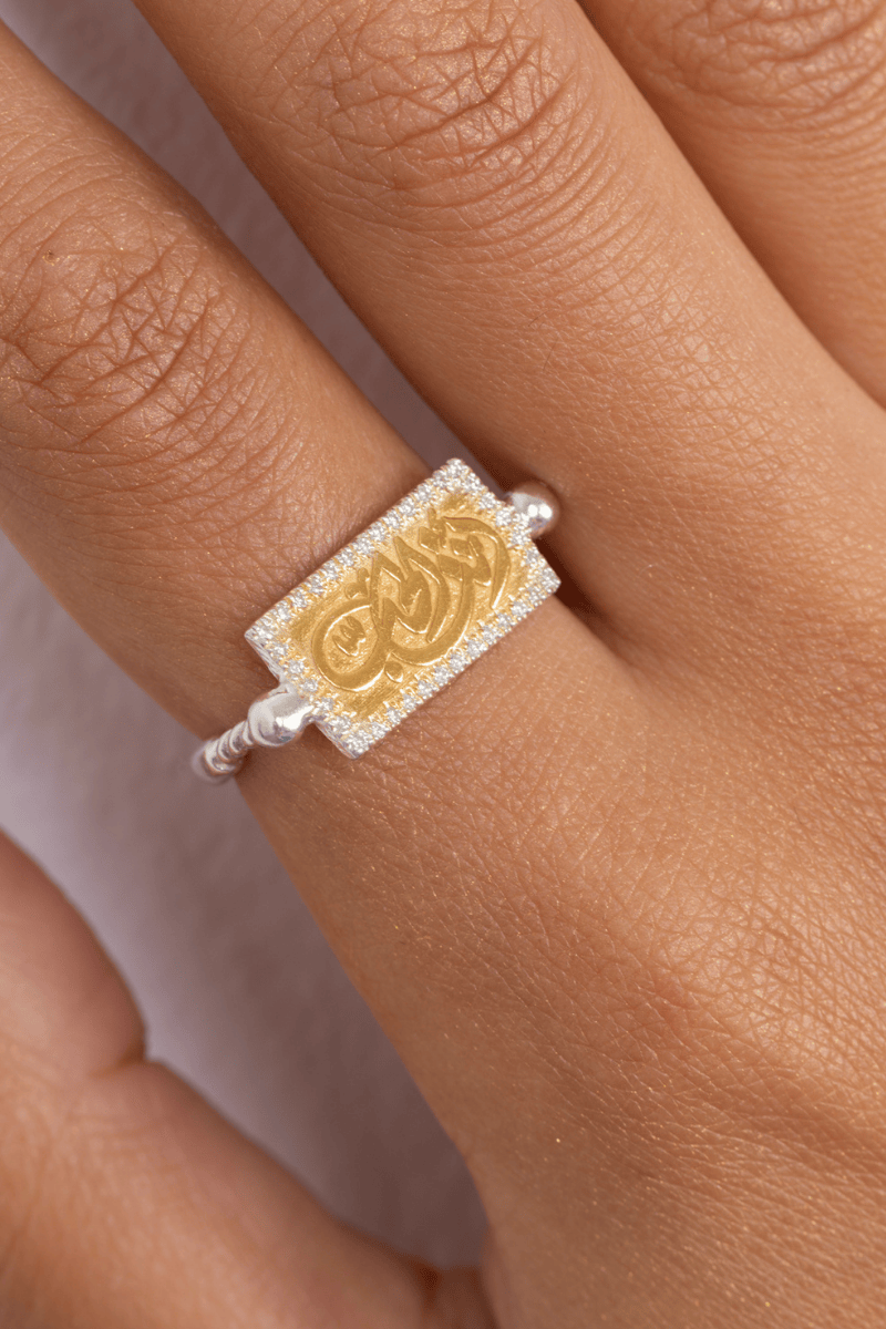 Zircon Enta El Hob Mix Gold Ring