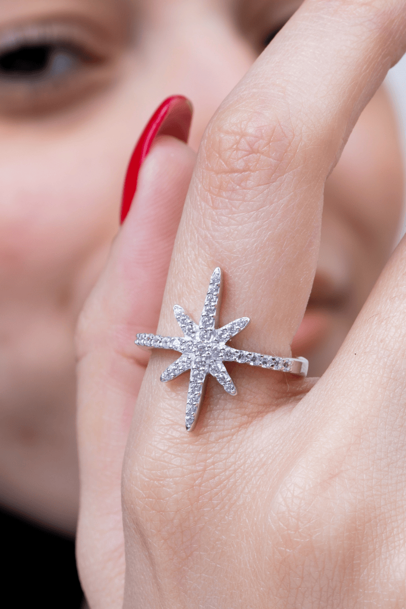 Zircon Large Northstar Ring