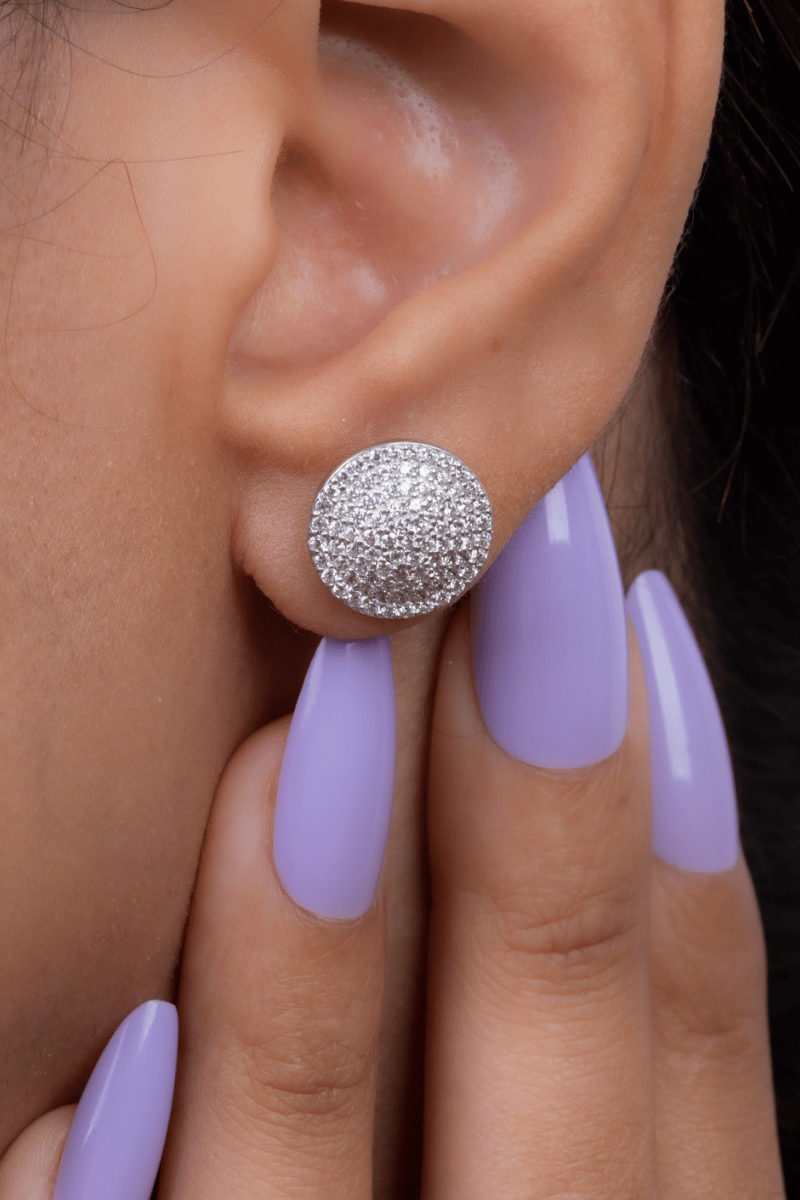 Zircon Circle (04) Earring