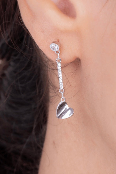 Zircon Heart (03) Earring