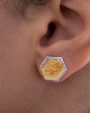 Zircon La Nftrak Gold Plated Earring