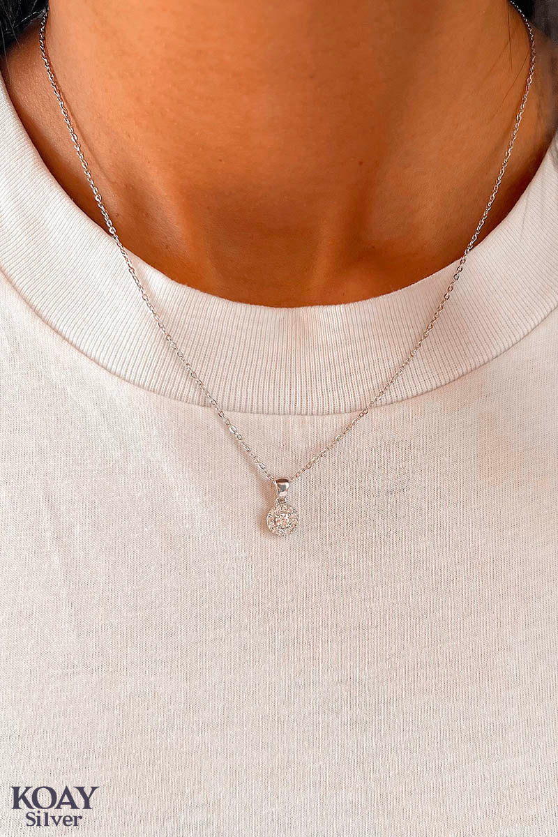 Circle Zircon Necklace