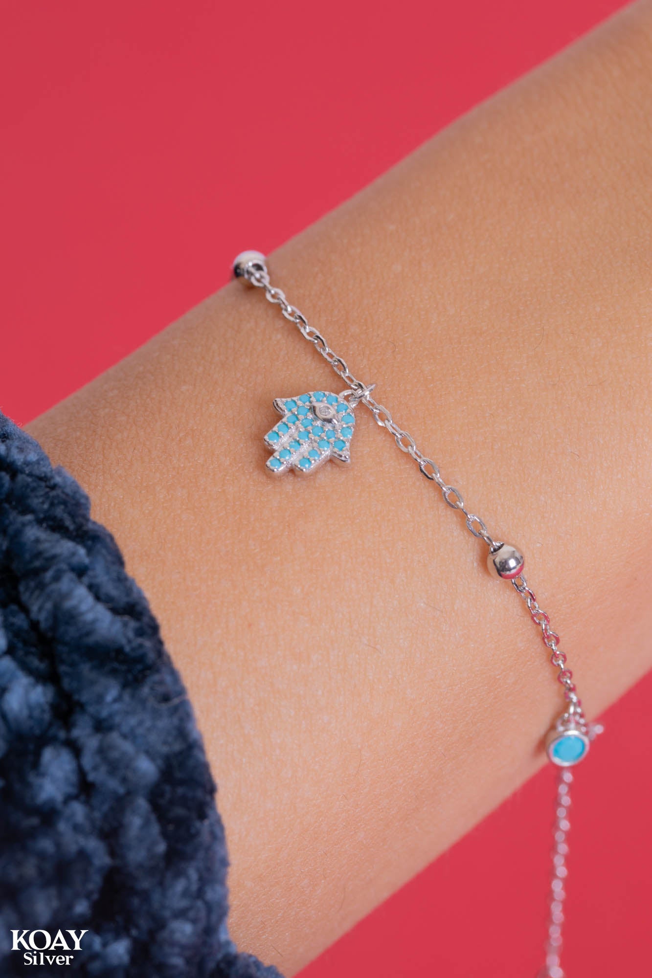 Turquoise Hand Bracelet