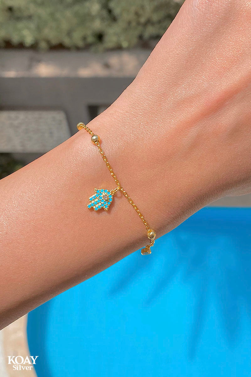 Turquoise Hand Bracelet GP