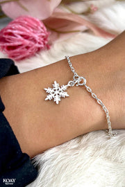 Silver Snowflake Bracelet 03
