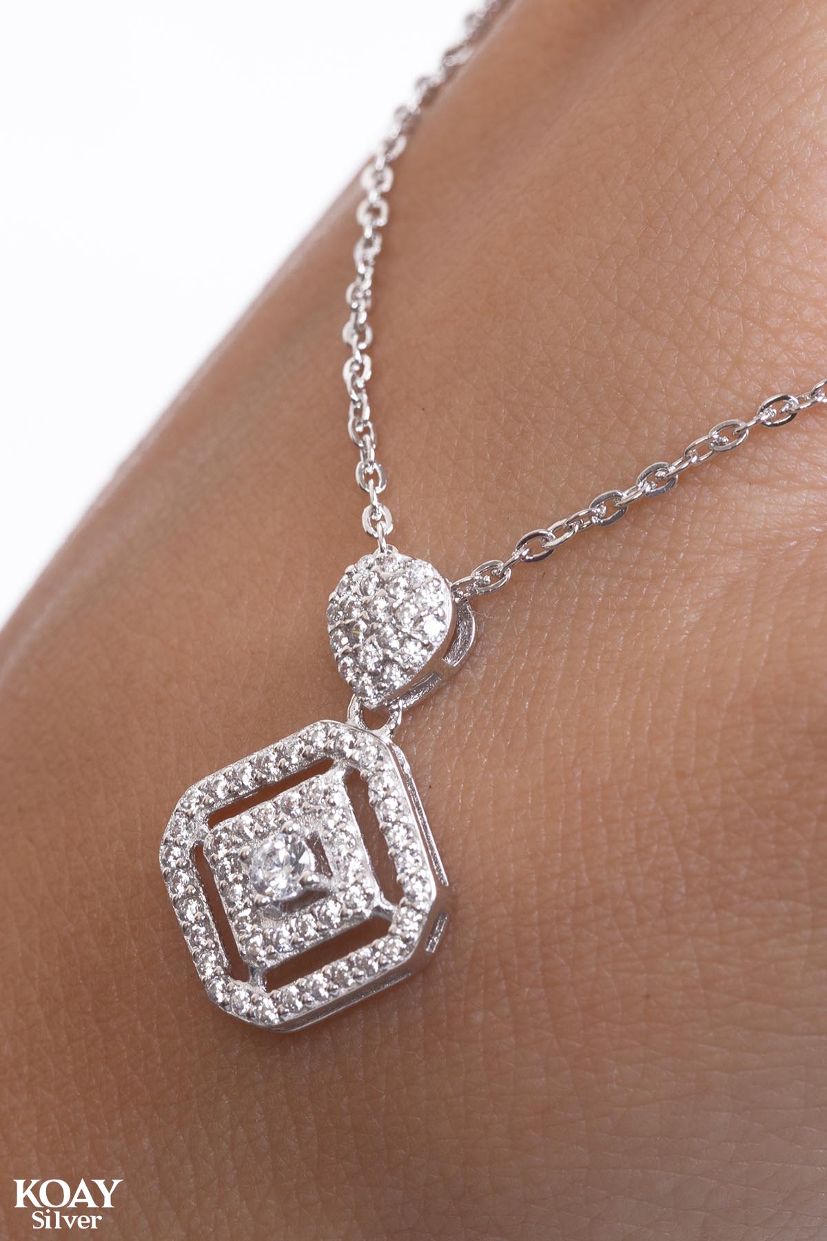 Zircon Hexa Necklace