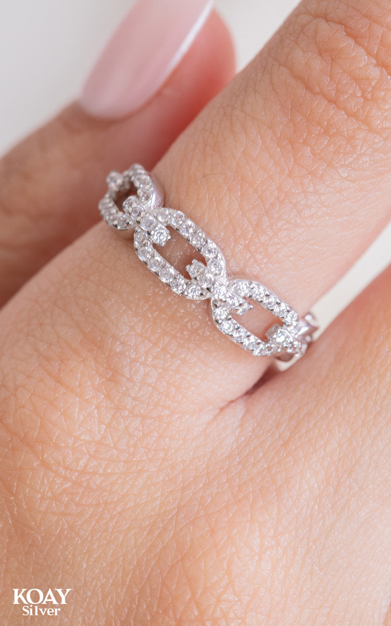 Zircon Oval Ring