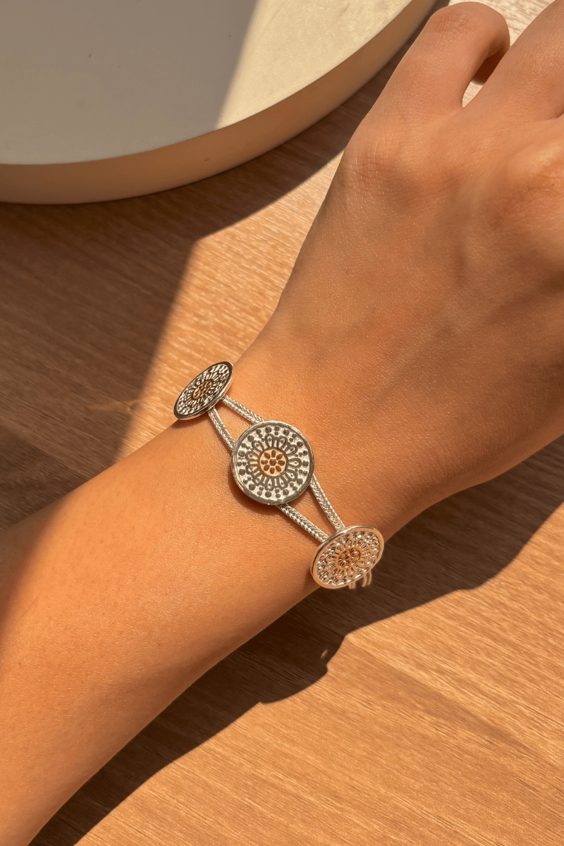 Circles (01) Mix Gold Bracelet