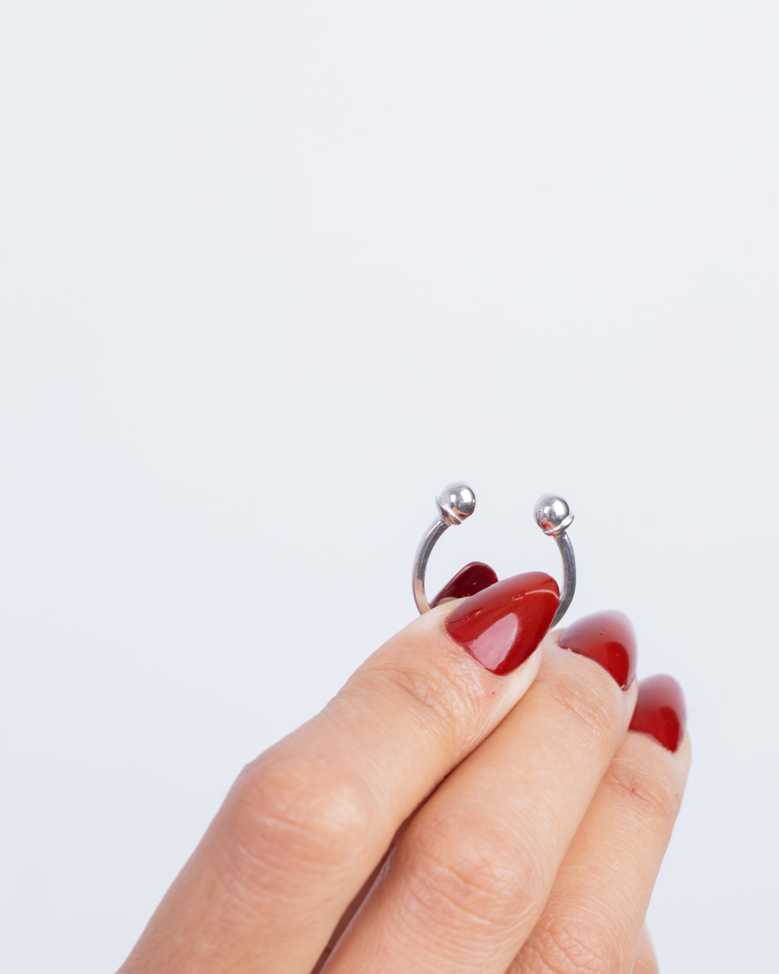 Plain Double Balls Ring