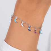 Colored Crescent Bracelet