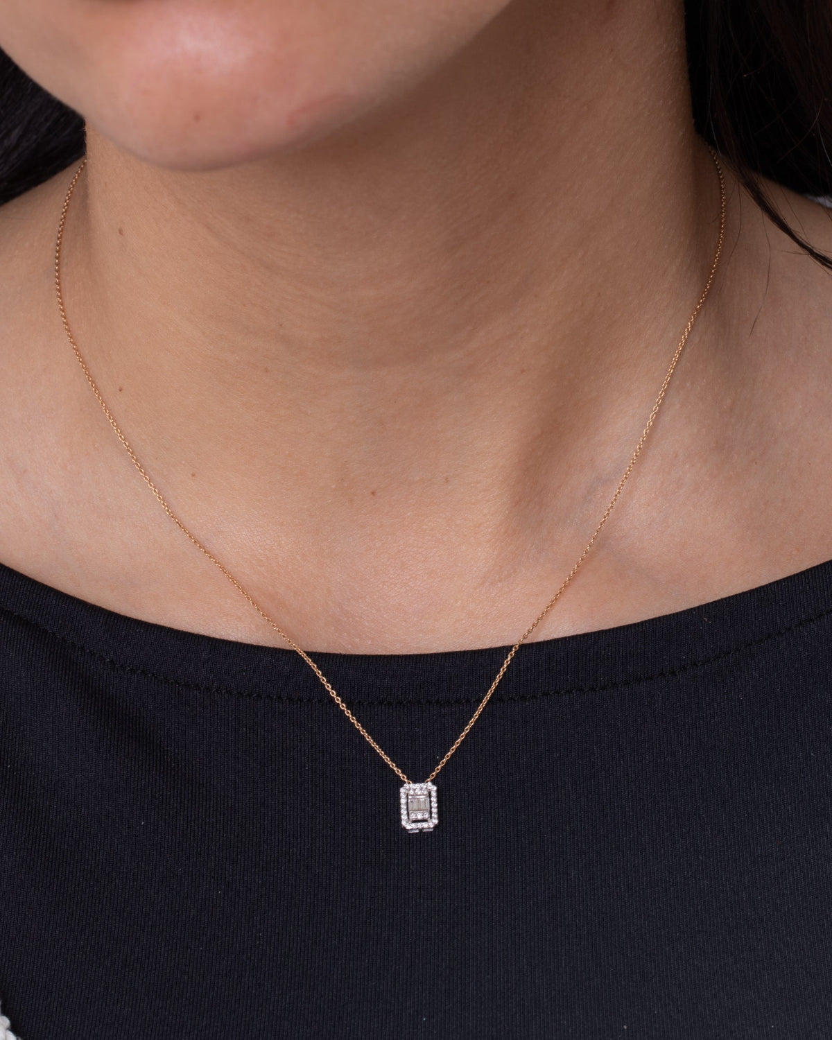 18K Gold Diamond Necklace - RA7267